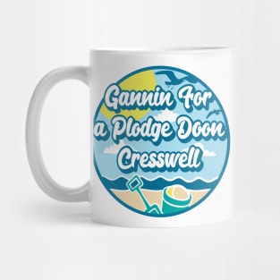 Gannin for a plodge doon Cresswell - Going for a paddle in the sea at Cresswell Mug